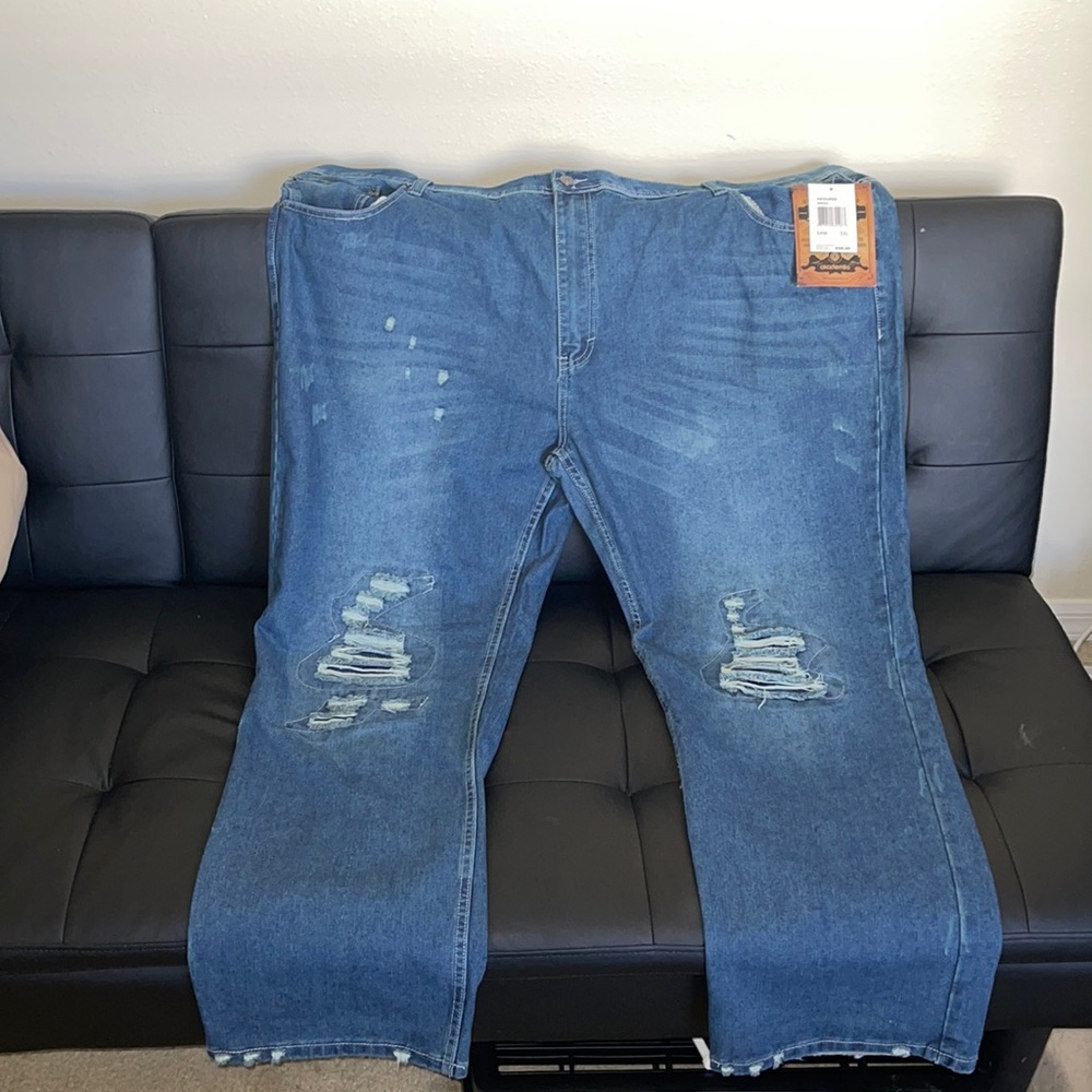 Akademiks Blue Jeans W:54 I:32 Indigo In Color Relax Fit